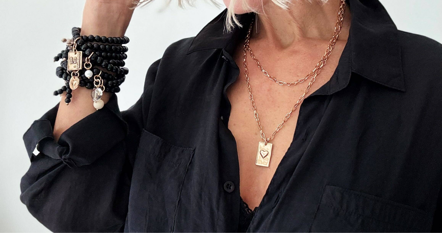 "My thoughts create my reality" Chain Necklace