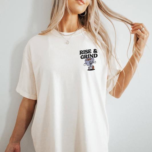 Rise & Grind Coffee Graphic Tee